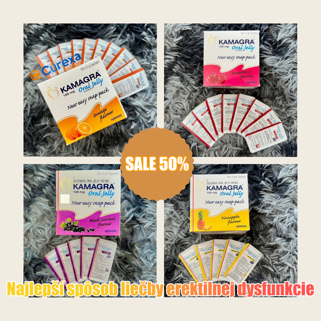 Kamagra perorálny gél: 5 balení, spolu 100 mg x 250 vrecúšok